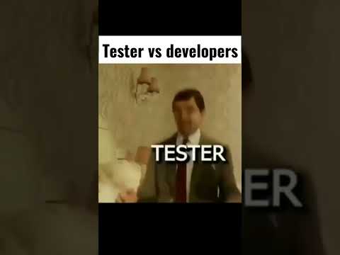 TESTER VS DEVELOPERS #software #itworks #funny #tester #developer