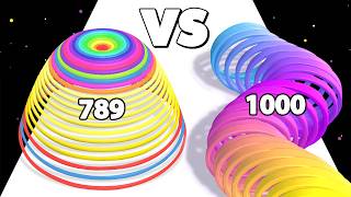 CIRCLE RUNNER /vs CIRCLE STACK RUN ∞ ASMR Gameplay Android iOS • Layer Runner Gameplay Max Level screenshot 1