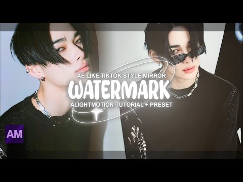 "MIRROR WATERMARK" Tiktok Trending Watermark Tutorial || Alight motion