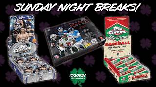 Sunday Night Breaks with WWE, Football, and Baseball! AB255 - 258