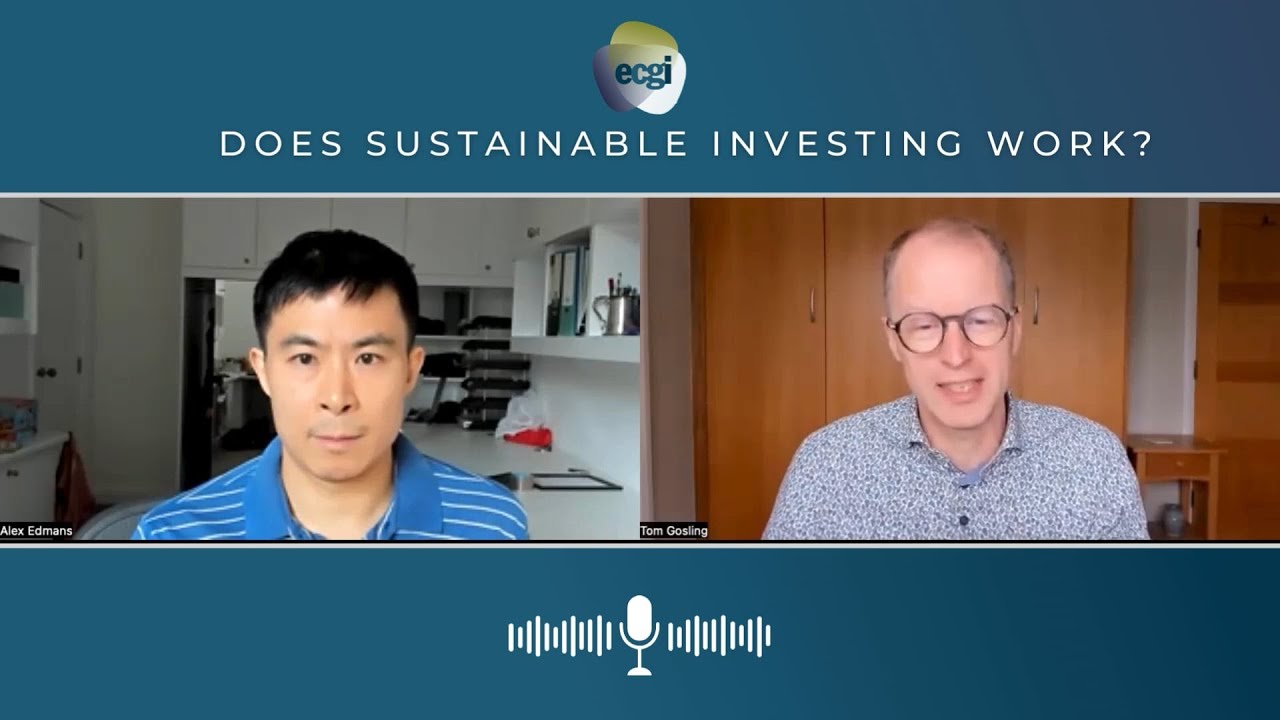 Does Sustainable Investing Work? - Prof Alex Edmans - YouTube