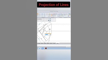 Projection of lines with explanation #projectionoflines #engineeringdrawing #caed #vtu