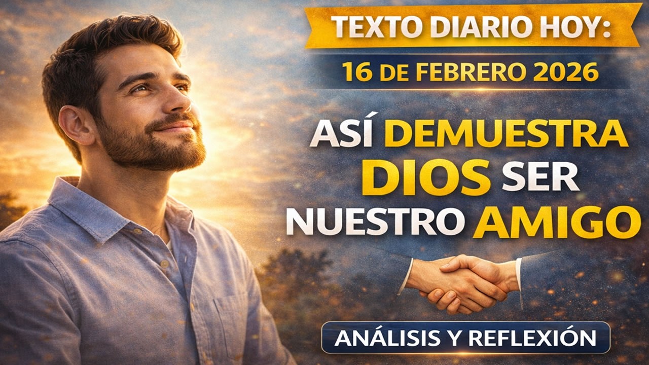 Asi demuestra Dios ser nuestro amigo... Texto Diario de hoy - LUNES 16 DE FEBRERO 2026