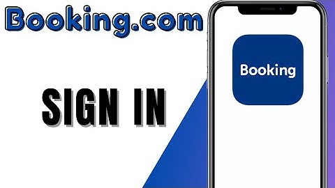 How To Sign In on Booking.com