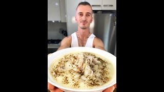 GREEK Chicken Lemon Soup (Kotosoupa Avgolemono Recipe)