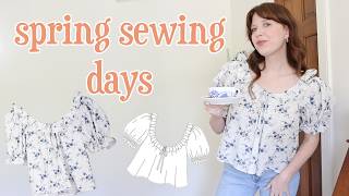 Sewing a dreamy blouse for spring...🌷🧵🪡 Making the Silversaga Celine Blouse