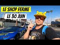 Je pleure car le shop ferme ses portes 