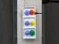 What color it will become? Lavender Blue vs  Orange vs Emerald Green Color Mixing ASMR