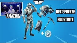 ninja aydan reacts to new frostbite skin deep freeze bundle fortnite epic funny moments duration 10 37 - deep freeze fortnite skin