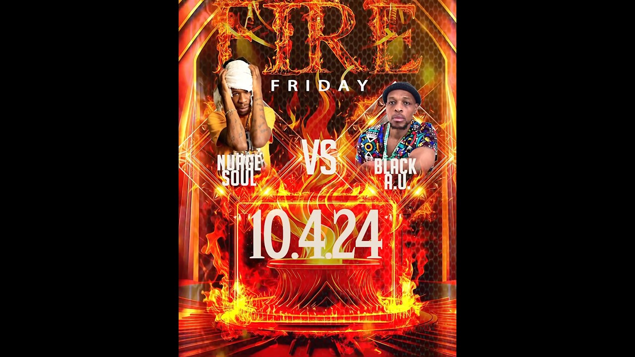 THIS FRIDAY THE FIVE O’CLOCK GRIND AT NINE 2 FLAMES  GO HEAD TO HEAD !! 9:30PM EASTERN