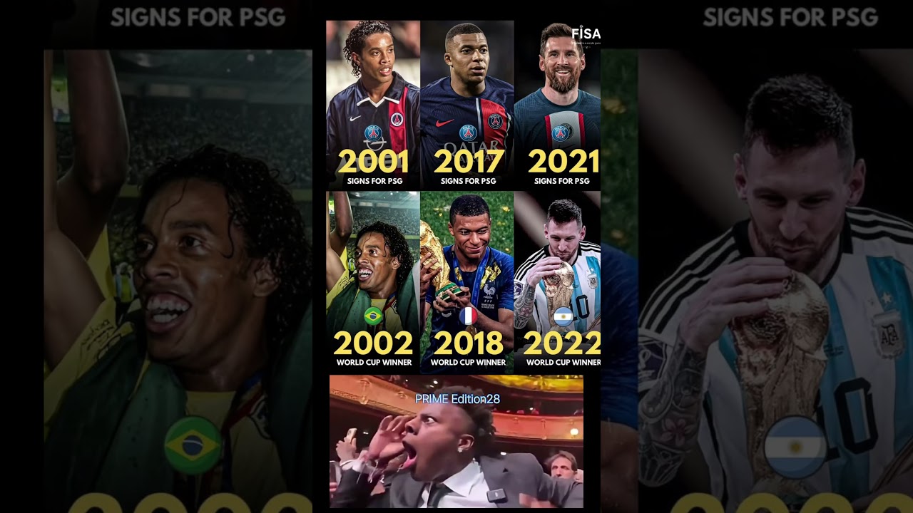 He won the World Cup in 2018 Lionel Messi signed for PSG in 2021He won the World Cup in 2022 Mystery