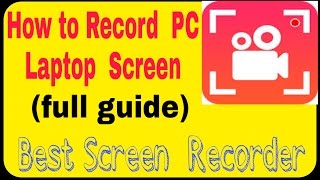 How to Record  PC, Laptop Screen || Best Scree Recorder Software || Full Tutorial Hindi screenshot 5