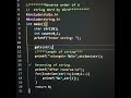 Character by Character reverse a string | #shorts #coding #c #coder #education