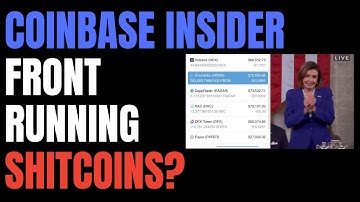 Coinbase Insider FRONT RUNNING SHITCOINS?