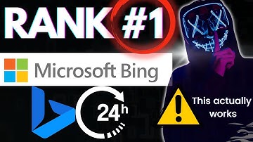 How To Rank On The First Page Of Bing In 24 Hours | Bing SEO