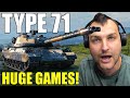 Huge games with type 71 in world of tanks