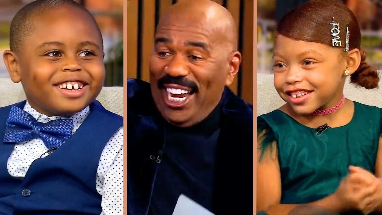 Kid LOVE 🥰 Expert Introduces His CRUSH  to Steve Harvey! 👦🏽❤️👧🏽