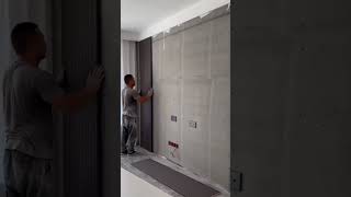 Bamboo Charcoal Wall Panel Installation Process | Modern Interior Design