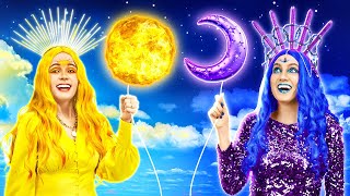DAY Girl Sun vs NIGHT Girl Moon Sfida a Colori | I Migliori Momenti di Body Swap