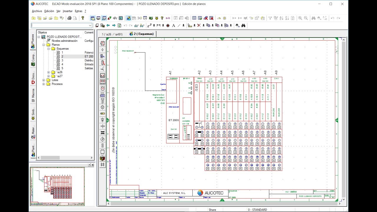 2 6 Esquema De Mando Con ELCAD ET200S Siemens YouTube