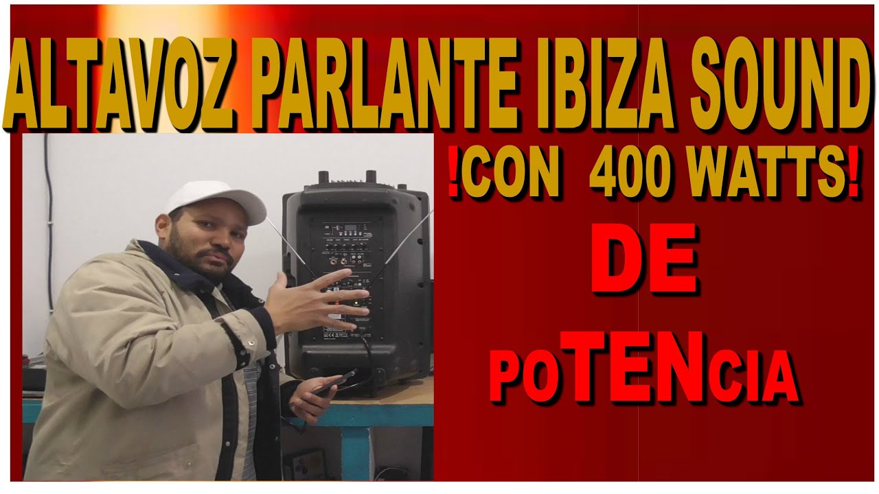 ALTAVOS PARLANTE IBIZA SOUND PORT15VHF