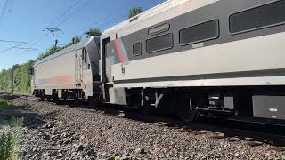 NJ Transit NJCL Trains #3234 And #3223 Oceanport NJ