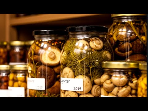 Pickling mushrooms for YEARS?! No need for a refrigerator!