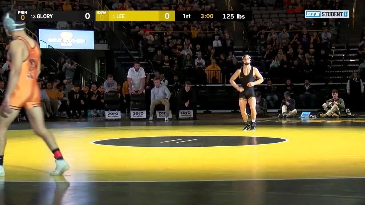 125 Pounds 13 Patrick Glory (Princeton) vs. 1 Spencer Lee (Iowa) Big Ten Wrestling YouTube
