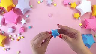 How to Make Puffy Paper Stars | Easy Origami for Beginners