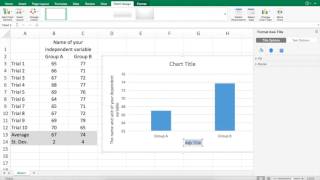 Bar Chart Tutorial - Excel for Mac 15 24 (with custom error bars)