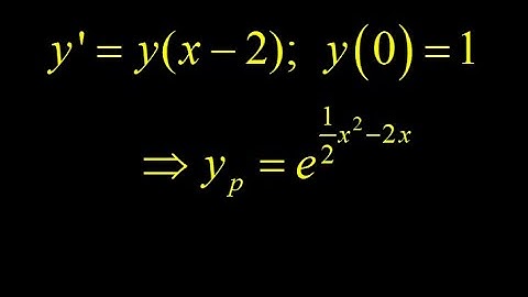 Separation of variables to find the general and particular solutions of a differential equation.