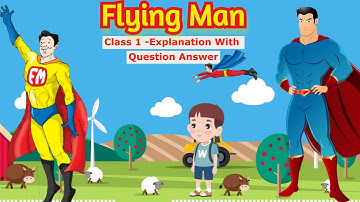 Flying Man Poem | Flying Man Poem Class 1 English Explanation With Question Answer NCERT, CBSE