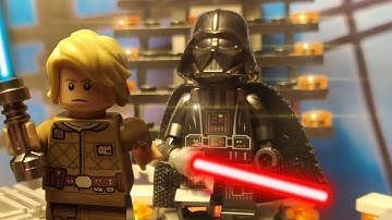Luke Skywalker vs Darth Vader part 1(film scene) Stop-motion