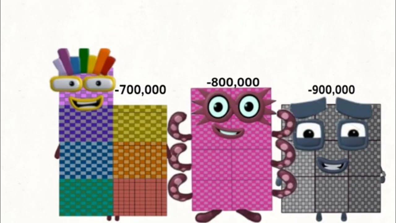 Numberblocks Sneeze From 10 To A Million And Positive To Negative