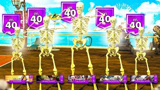 5 LEVEL 40 SKELETONS TAKEOVER THE PARK ON NBA2K22 (WE BROKE THE GAME)