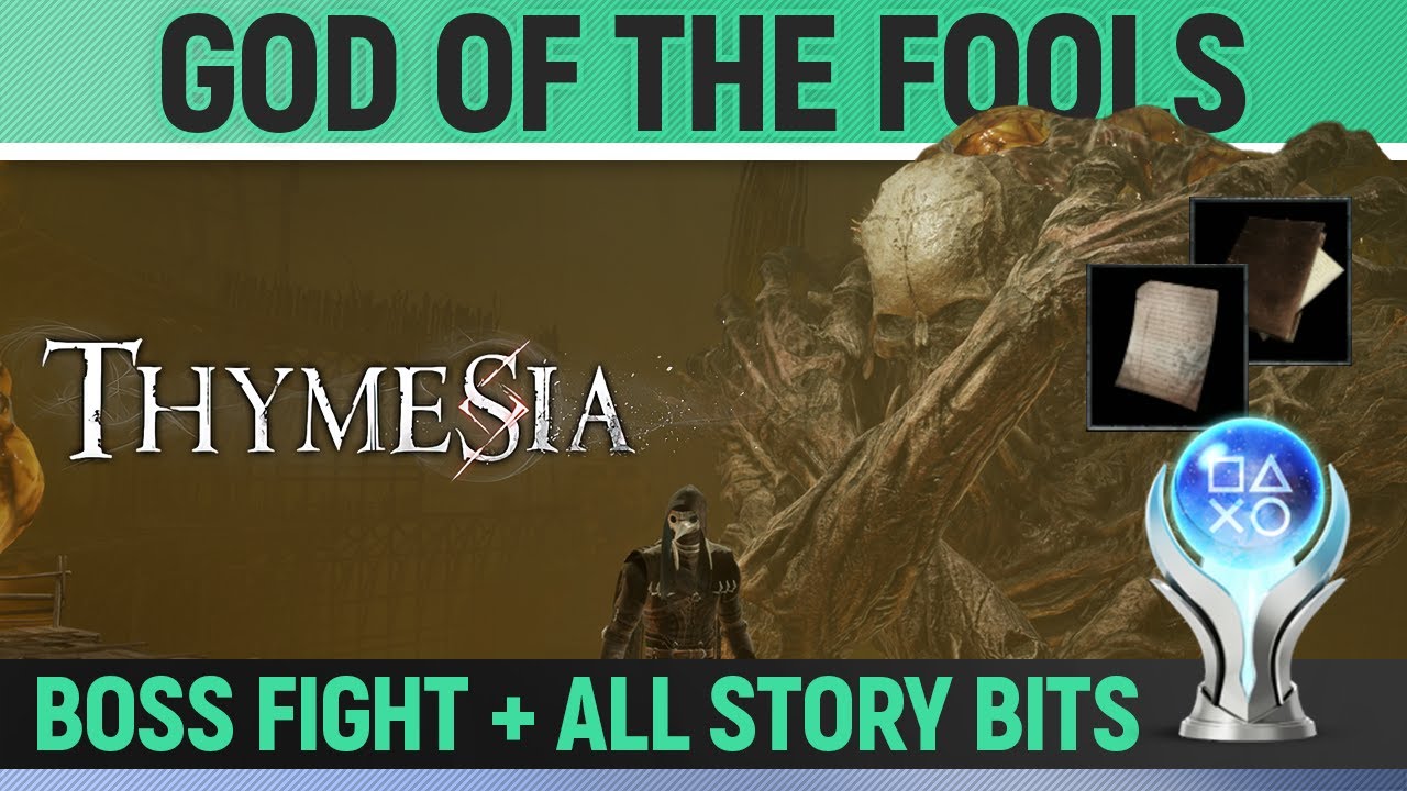 Thymesia God of the Fools Boss Fight + All Story Bits 🏆 How to Beat