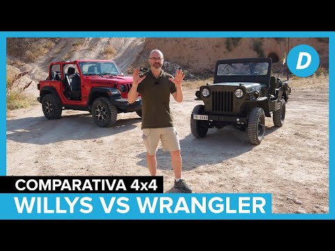 4x4 Test: Jeep Willys Overland 1954 vs Jeep Wrangler Rubicon 2021 | Review | Diariomotor