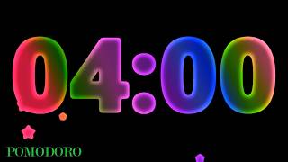 4 Minute Timer - Study - Work - Deep Focus - Countdown Timer - No Music