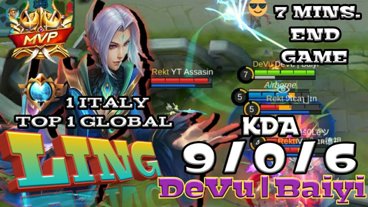 DeVu Squad 5man ATTACK 7mins END GAME Top 1 Global LING by DeVu | Baiyi ...