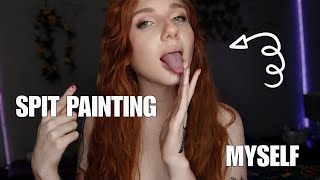 ASMR | Spit Painting MYSELF & You (new trigger started by @ASMRmpits) ✨