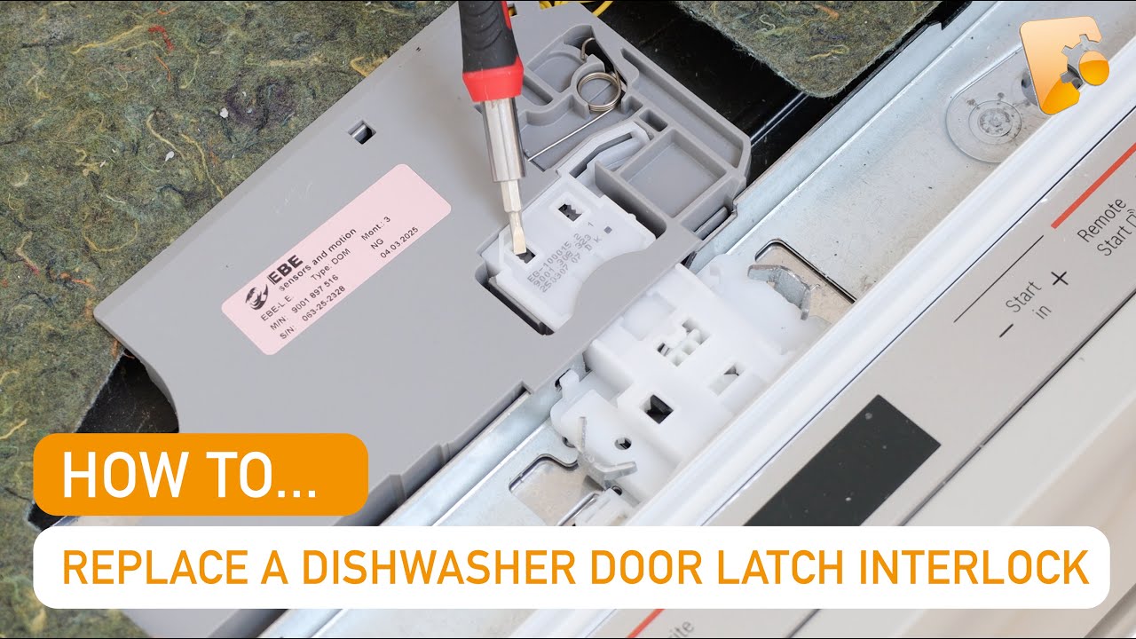 Dishwasher not starting? How to Replace a Bosch Dishwasher Door Latch ...