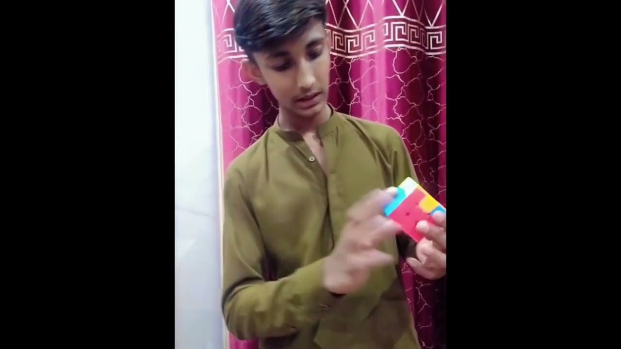 Rubik's cube solve trick by Abdullah 