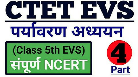 CTET EVS NCERT Notes | CTETDec 2021 पर्यावरण अध्ययन (EVS) की संपूर्ण NCERT | CTET Preparation | CTET
