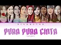 Updated cherrybelle  pura pura cinta color coded lyrics