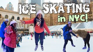 ICE SKATING FOR THE FIRST TIME IN NYC *GONE WRONG* | TONAYA WINT