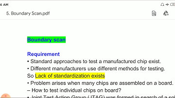 EC 8095 VLSI design Unit -5   Boundary scan Standard