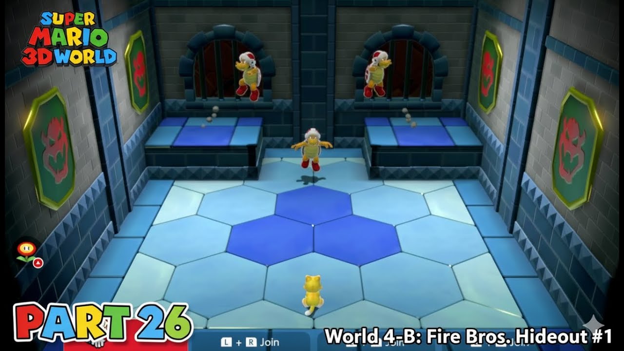 Super Mario 3D World – Part 26 | World 4-B: Fire Bros. Hideout #1