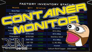 Dual Universe - LUA Container Monitor script