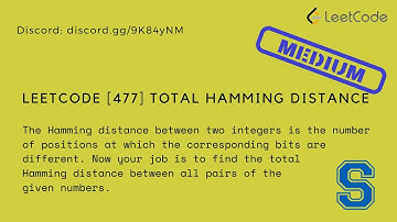 Leetcode [477] Total Hamming Distance