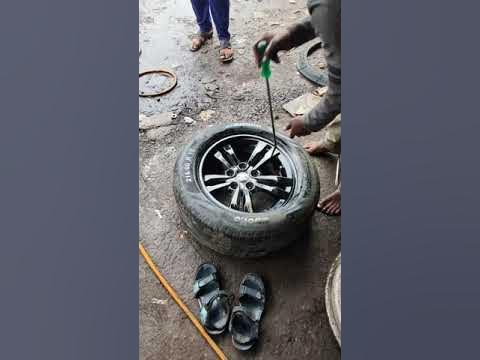 car tyre puncher repair. easy repair system. - YouTube